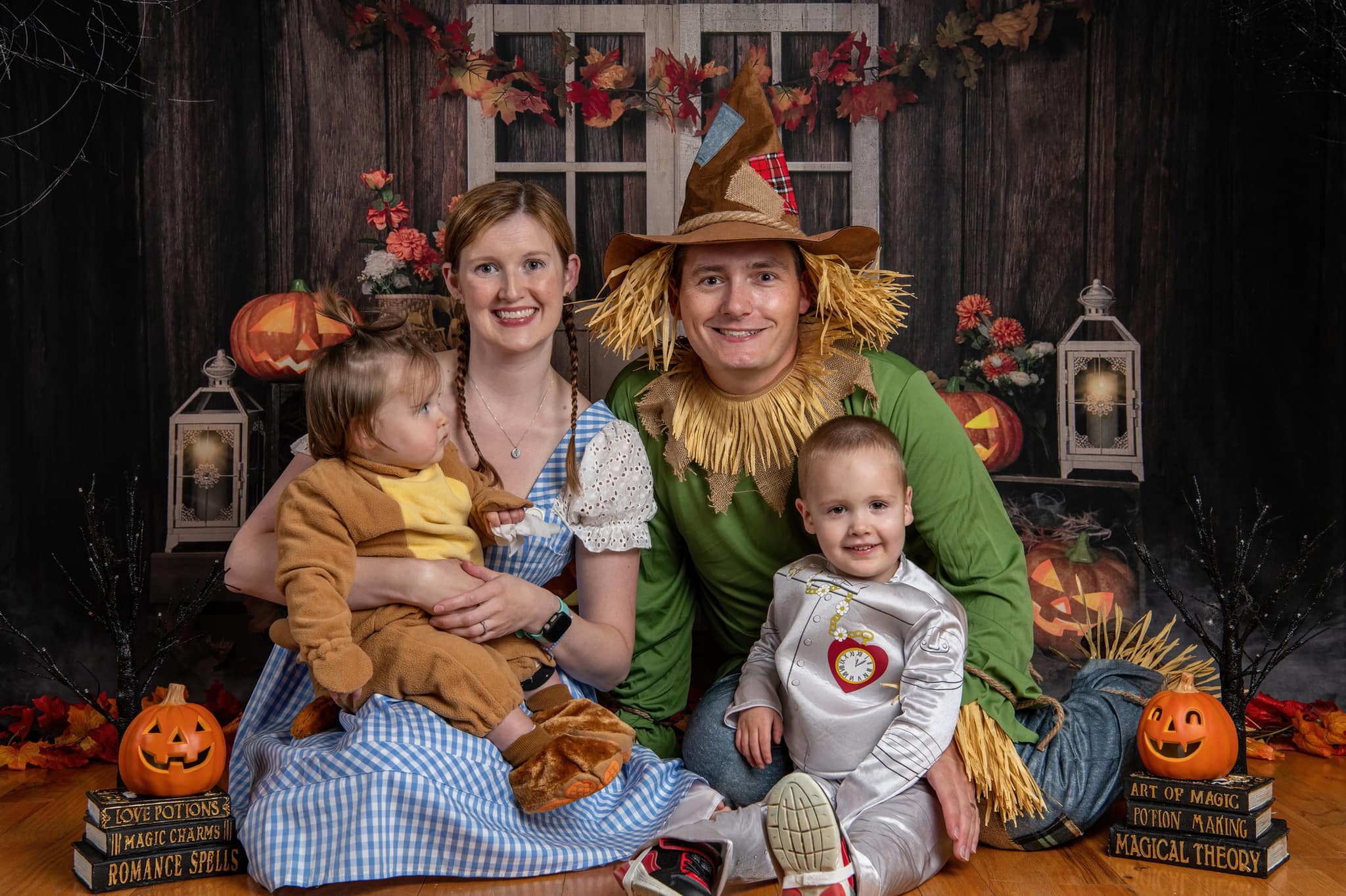 Kate Autumn/Thanksgiving Pumpkins Lights Backdrop Designed by Jia Chan Photography - Image 3