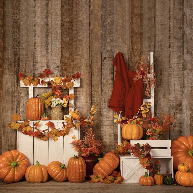 Kate Autumn/Thanksgiving Pumpkins Stand Backdrop Designed by Jia Chan Photography - Image 2