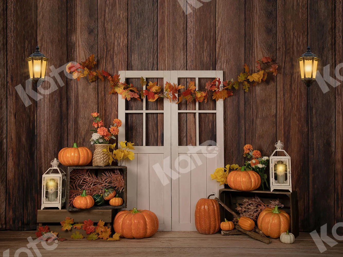 Kate Autumn/Thanksgiving Pumpkins Backdrop Designed by Jia Chan Photography - Image 2