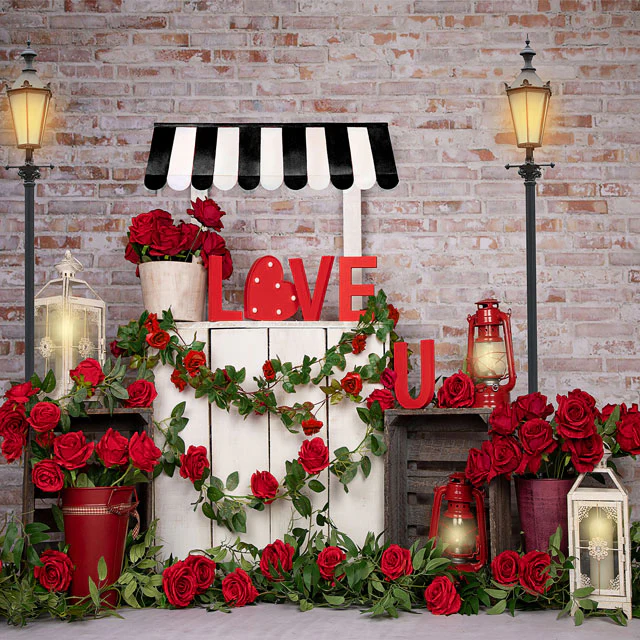 Kate Valentine's Day Roses Stand Backdrop Designed by Emetselch - Image 4