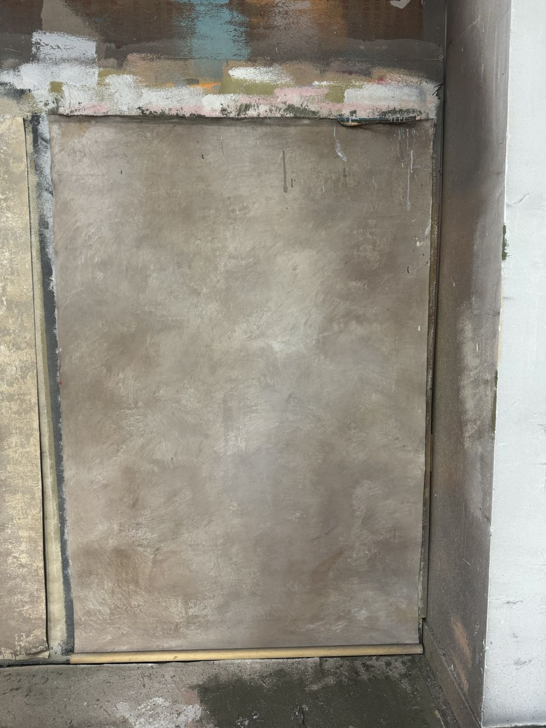 5x7ft Kate Light Brown and Yellow Texture Hand Painted Canvas Backdrop - Image 2