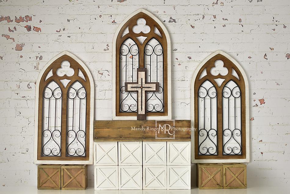 Kate Rustic Church Windows Wedding Backdrop Designed By Mandy Ringe Photography - Image 3
