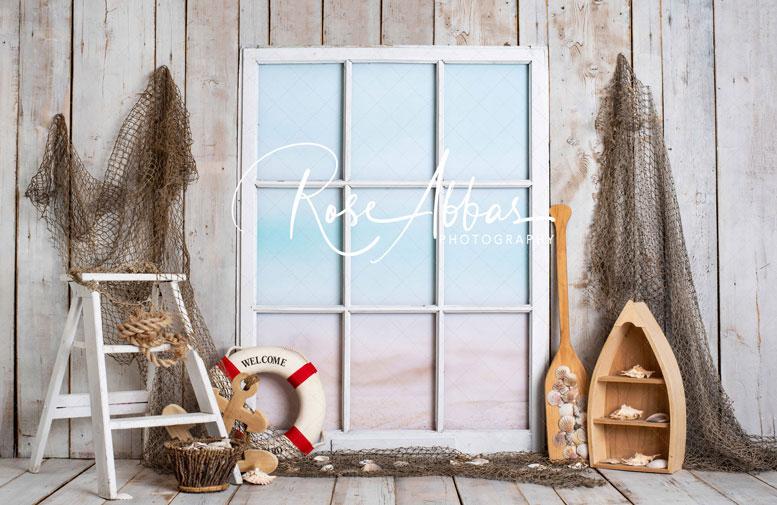Kate Summer Sailor Boatman Window Backdrop Designed By Rose Abbas - Image 2
