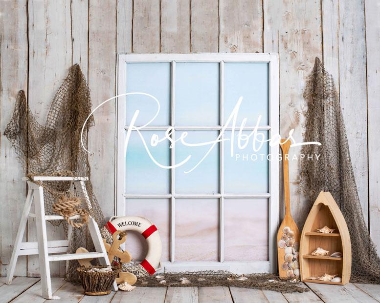 Kate Summer Sailor Boatman Window Backdrop Designed By Rose Abbas - Image 4