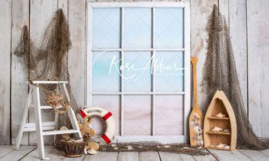 Kate Summer Sailor Boatman Window Backdrop Designed By Rose Abbas - Image 6