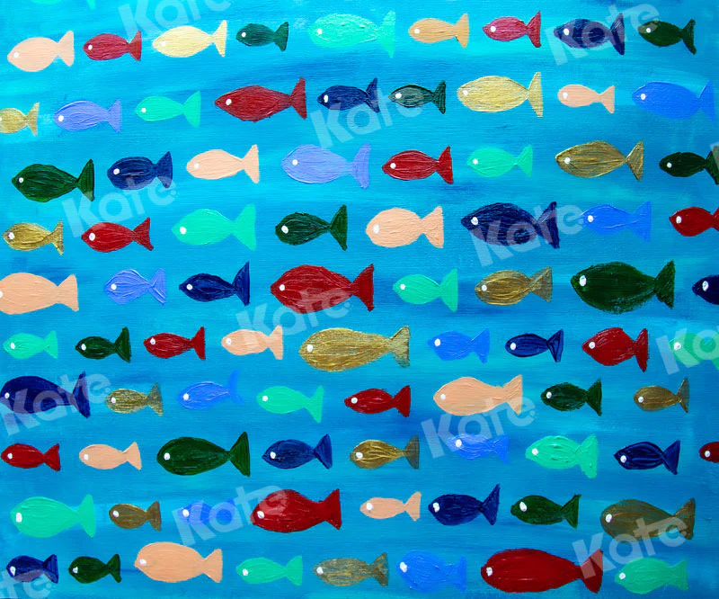 Kate Sea of fish Backdrop for Photography Designed By Leann West - Image 3