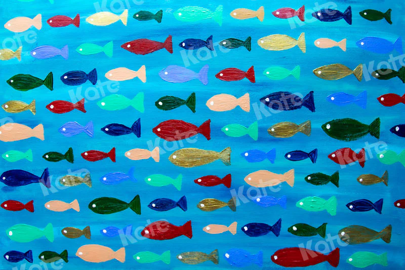 Kate Sea of fish Backdrop for Photography Designed By Leann West - Image 4