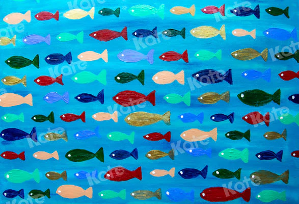 Kate Sea of fish Backdrop for Photography Designed By Leann West - Image 5