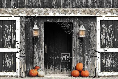 Kate Spooky Halloween Barn Backdrop Designed by Mandy Ringe Photography - Image 2