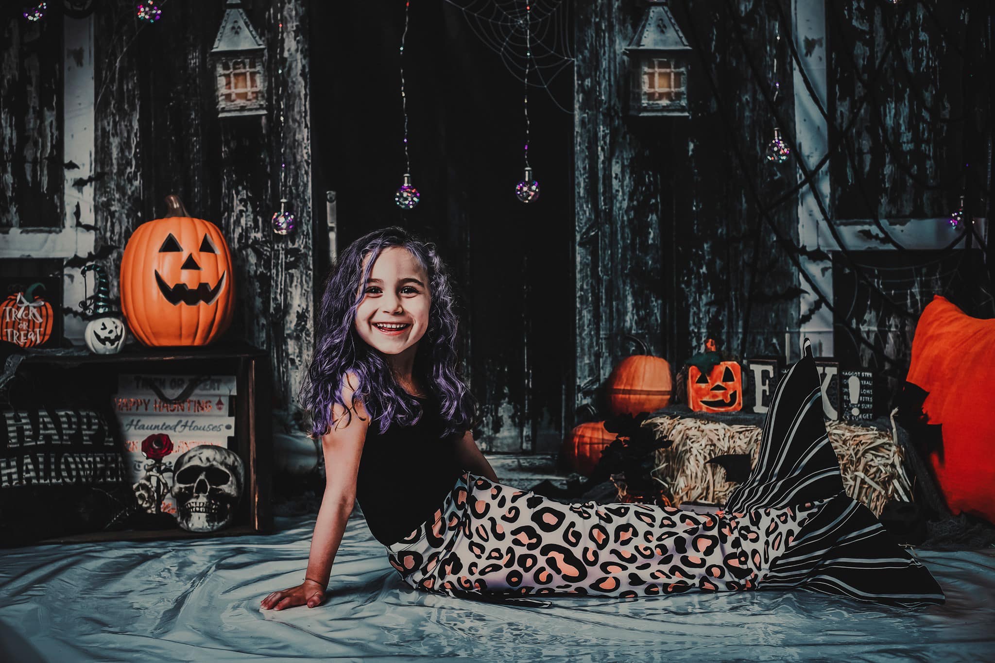 Kate Spooky Halloween Barn Backdrop Designed by Mandy Ringe Photography - Image 4