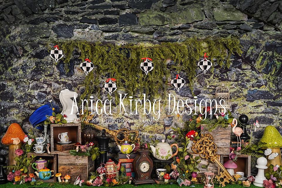 Kate Spring Alice Tea Fairy Tale Backdrop Designed by Arica Kirby - Image 2