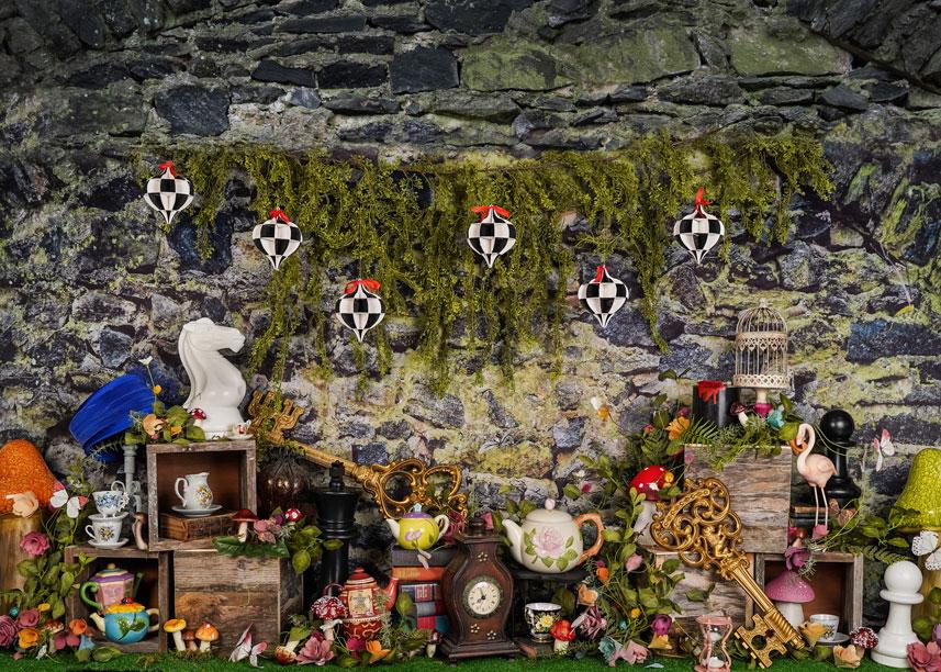 Kate Spring Alice Tea Fairy Tale Backdrop Designed by Arica Kirby - Image 5