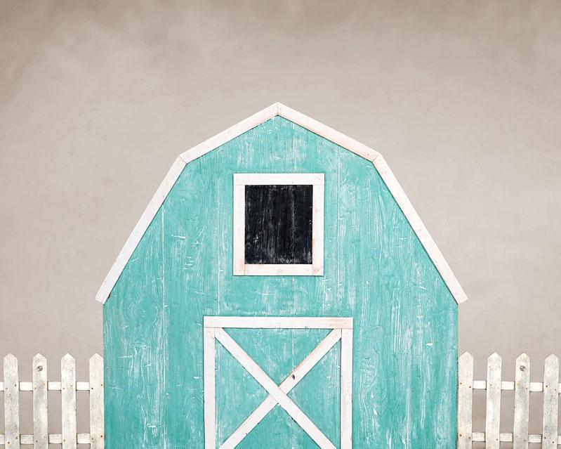 Kate Spring Blue Barn Backdrop Designed by Arica Kirby - Image 5