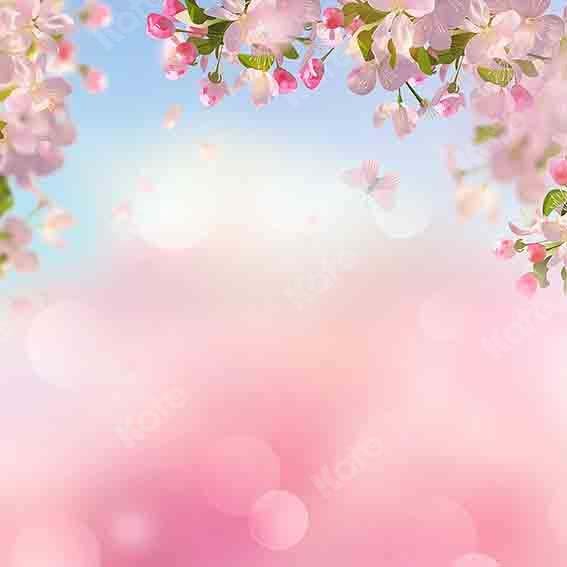 Kate Spring Cherry Peach Blossom Backdrop Designed by Chain Photography - Image 3