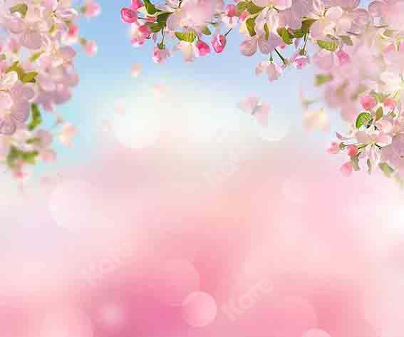 Kate Spring Cherry Peach Blossom Backdrop Designed by Chain Photography - Image 4