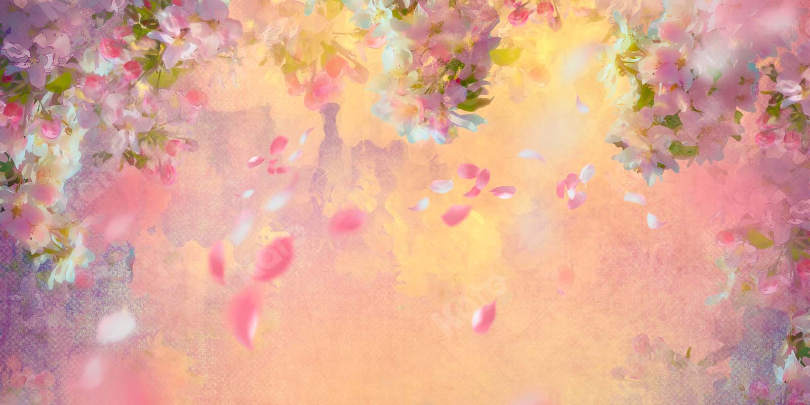 Kate Spring Fine Art Foggy Florals Backdrop Designed by Chain Photography - Image 2