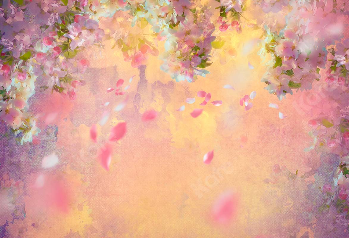 Kate Spring Fine Art Foggy Florals Backdrop Designed by Chain Photography - Image 3