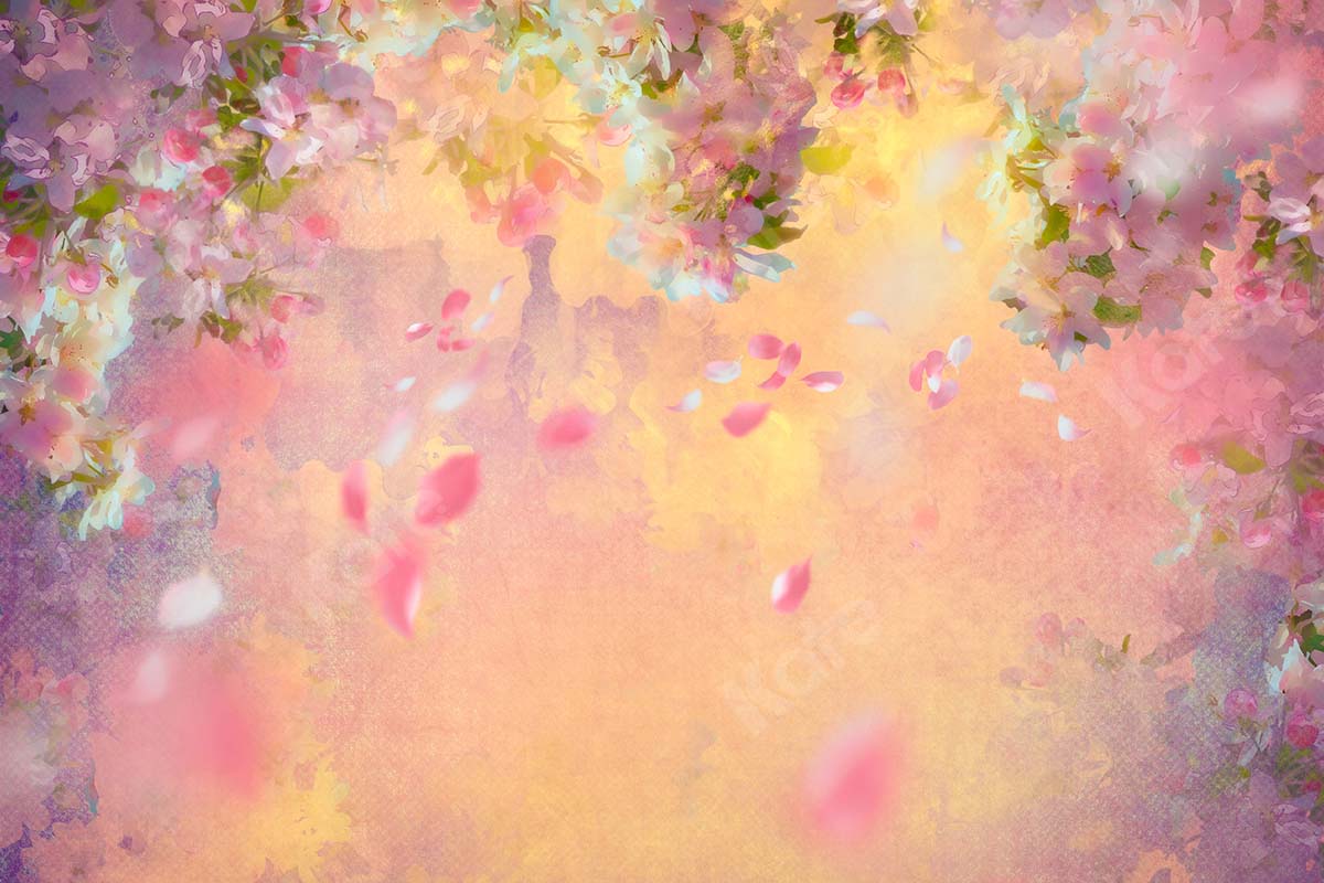 Kate Spring Fine Art Foggy Florals Backdrop Designed by Chain Photography - Image 4