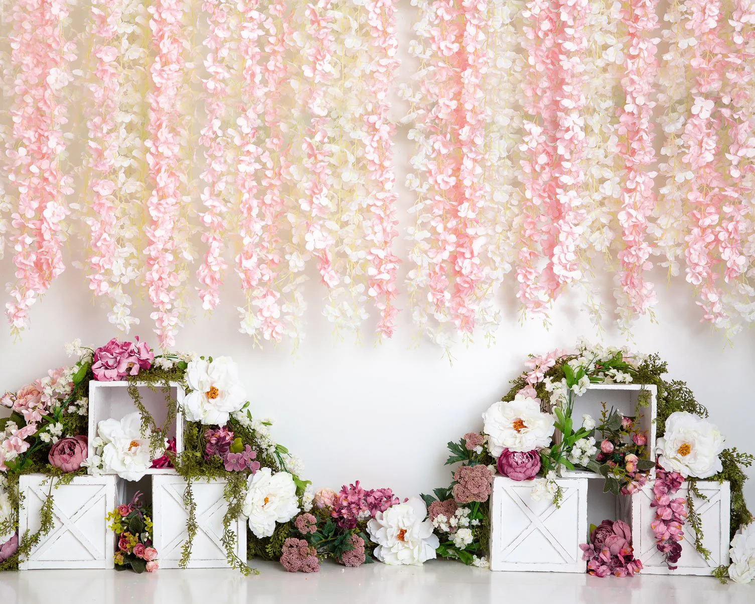Kate Spring Florals Flower Wall Wedding Backdrop Designed By Megan Leigh Photography - Image 5