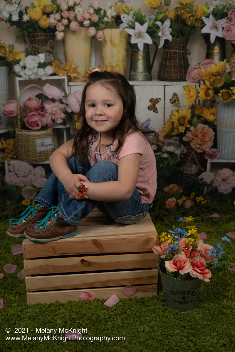 Kate Spring Flowers Butterfly Florist Backdrop Designed by Emetselch - Image 10