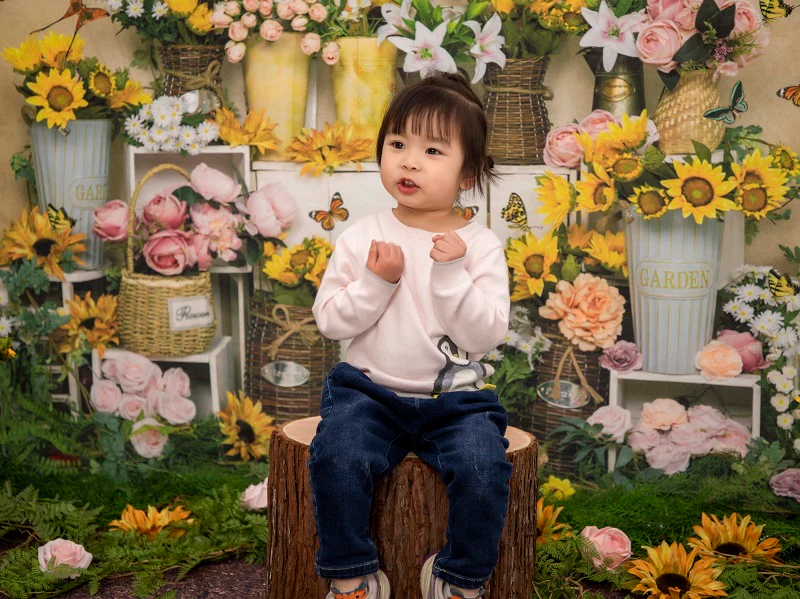 Kate Spring Flowers Butterfly Florist Backdrop Designed by Emetselch - Image 3