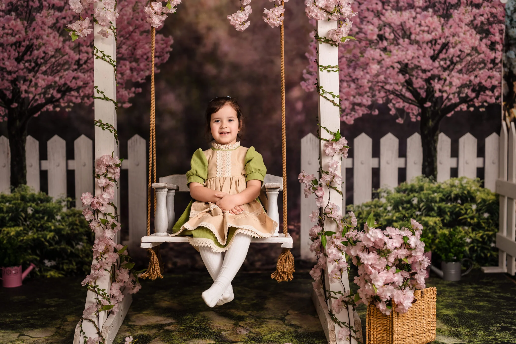 Kate Spring Garden Cherry Blossoms Backdrop for Photography - Image 11