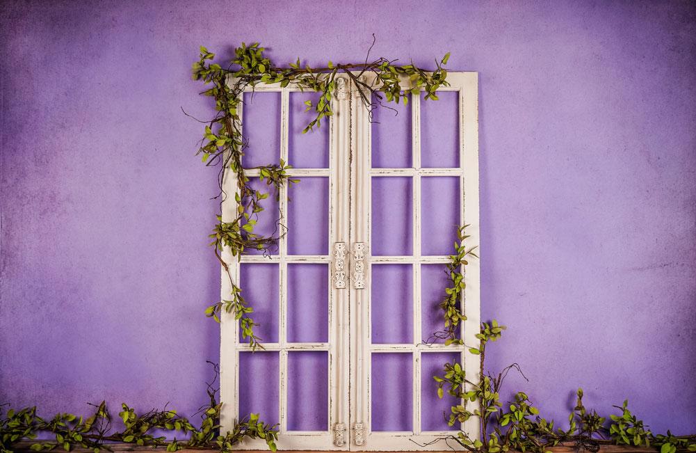 Kate Spring/mother's Day Purple Doors Backdrop Designed by Arica Kirby - Image 2