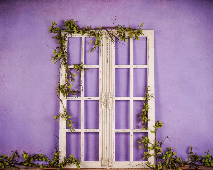 Kate Spring/mother's Day Purple Doors Backdrop Designed by Arica Kirby - Image 5