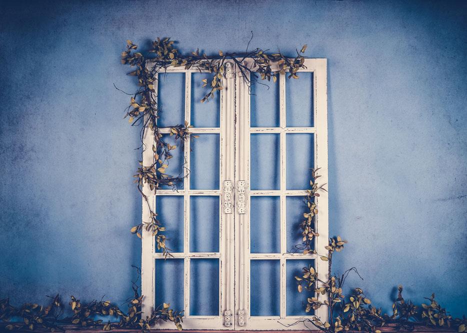 Kate Spring/mother's Day White Doors Blue Backdrop Designed by Arica Kirby - Image 2