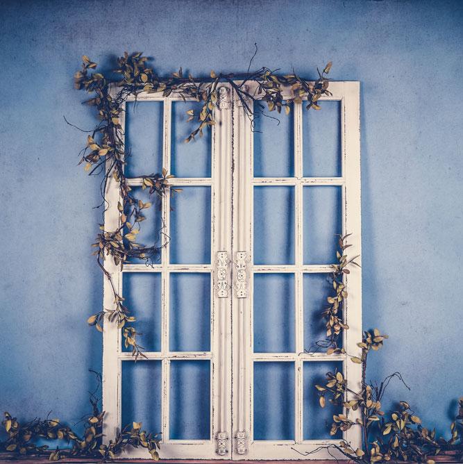 Kate Spring/mother's Day White Doors Blue Backdrop Designed by Arica Kirby - Image 3