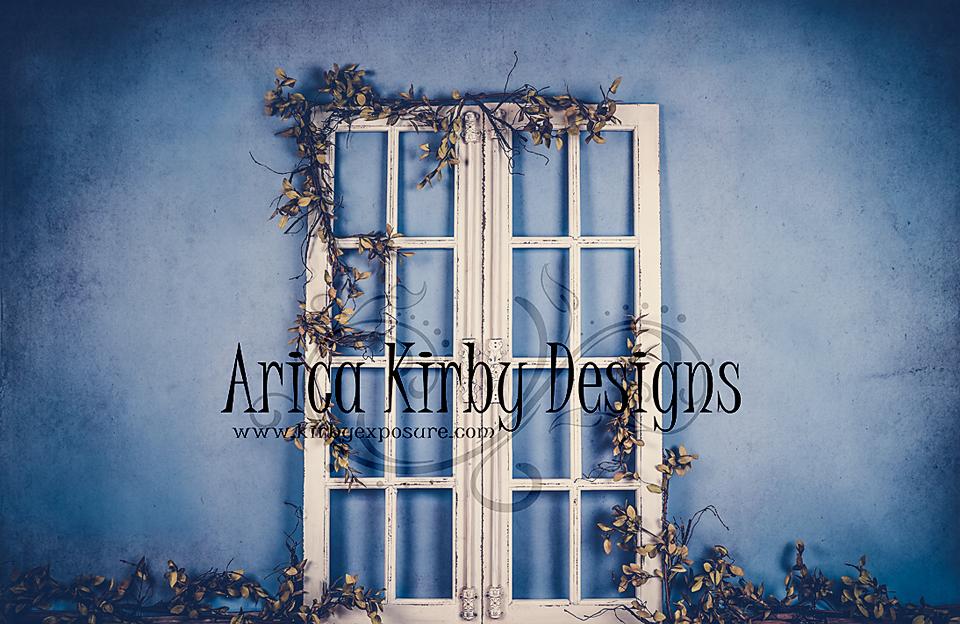 Kate Spring/mother's Day White Doors Blue Backdrop Designed by Arica Kirby - Image 5