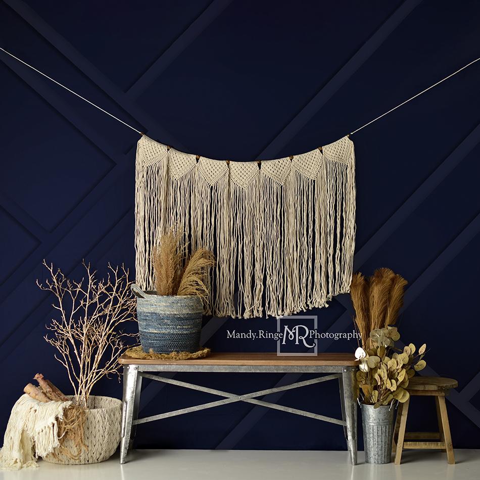 Kate Spring Modern Boho Navy and Gold Designed by Mandy Ringe Photography - Image 4