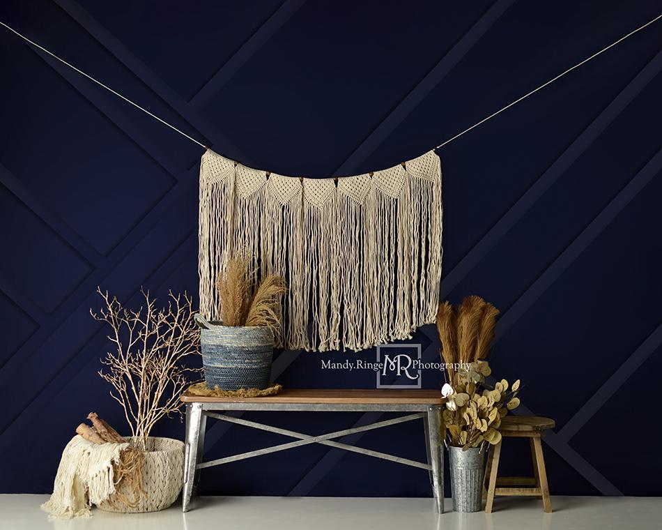 Kate Spring Modern Boho Navy and Gold Designed by Mandy Ringe Photography - Image 5