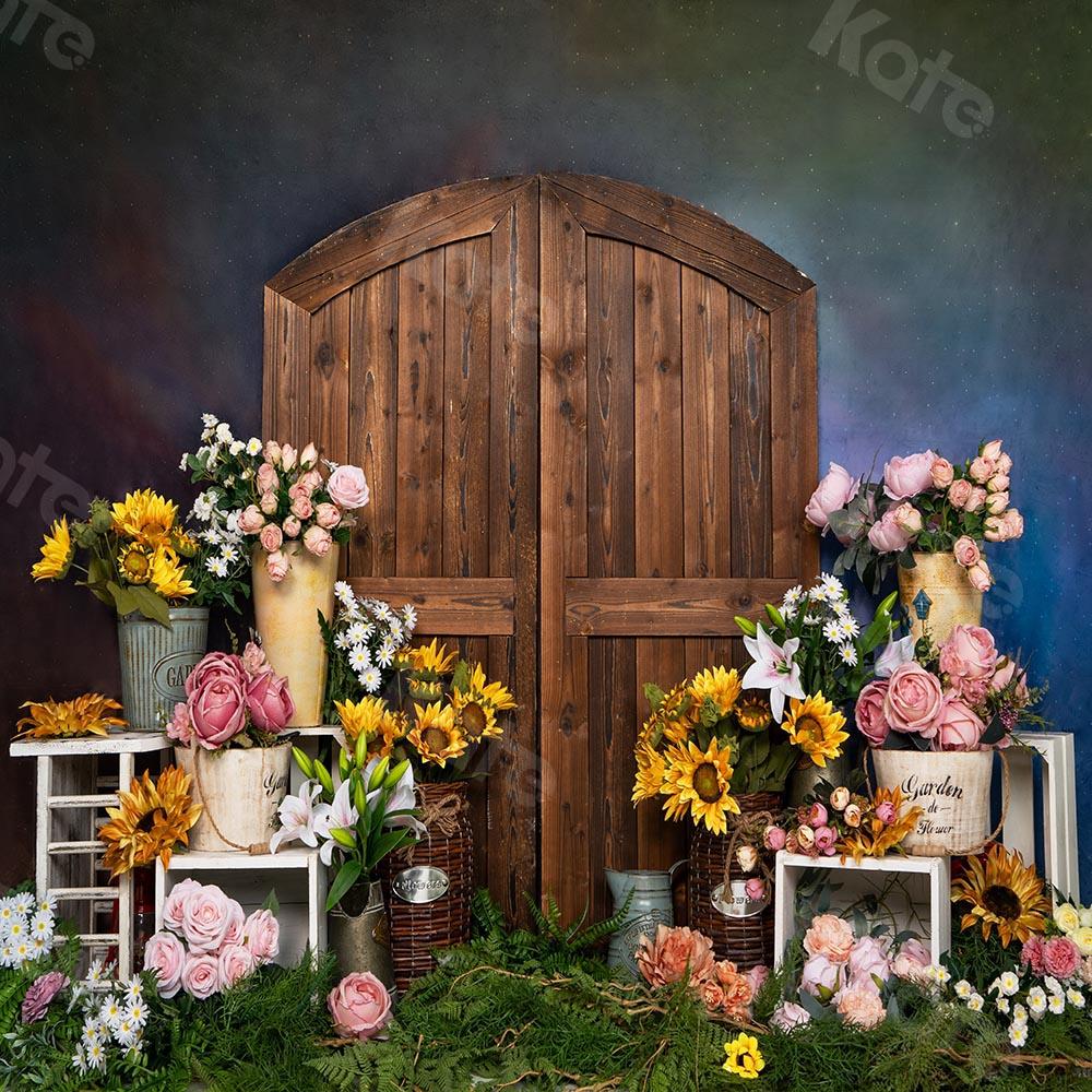 Kate Spring/mother's Day Flowers Shop Door Blue Backdrop Designed by Emetselch - Image 5