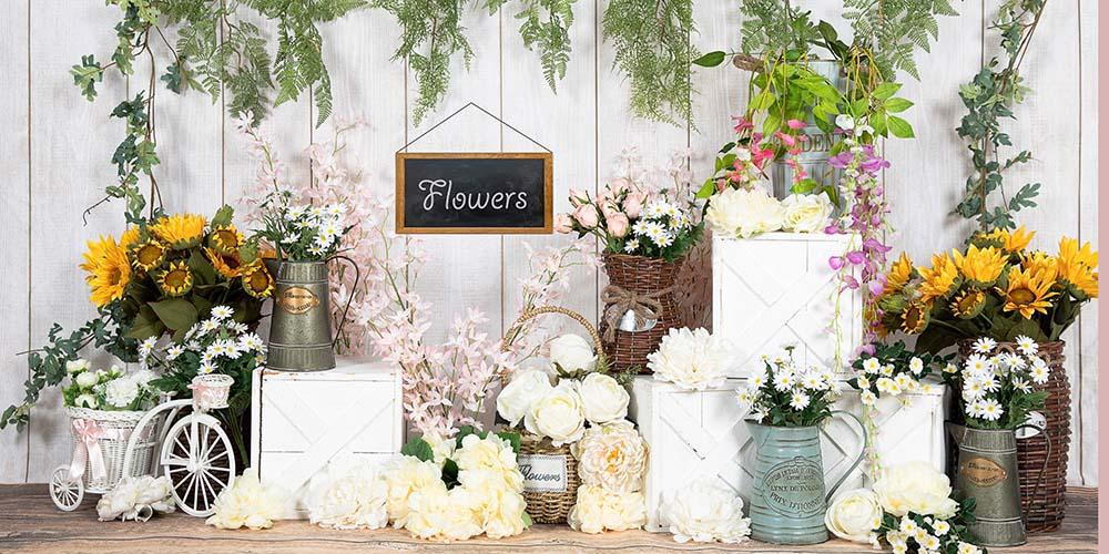 Kate Spring/mother's Day Flowers Shop Vine Backdrop Designed by Emetselch - Image 2