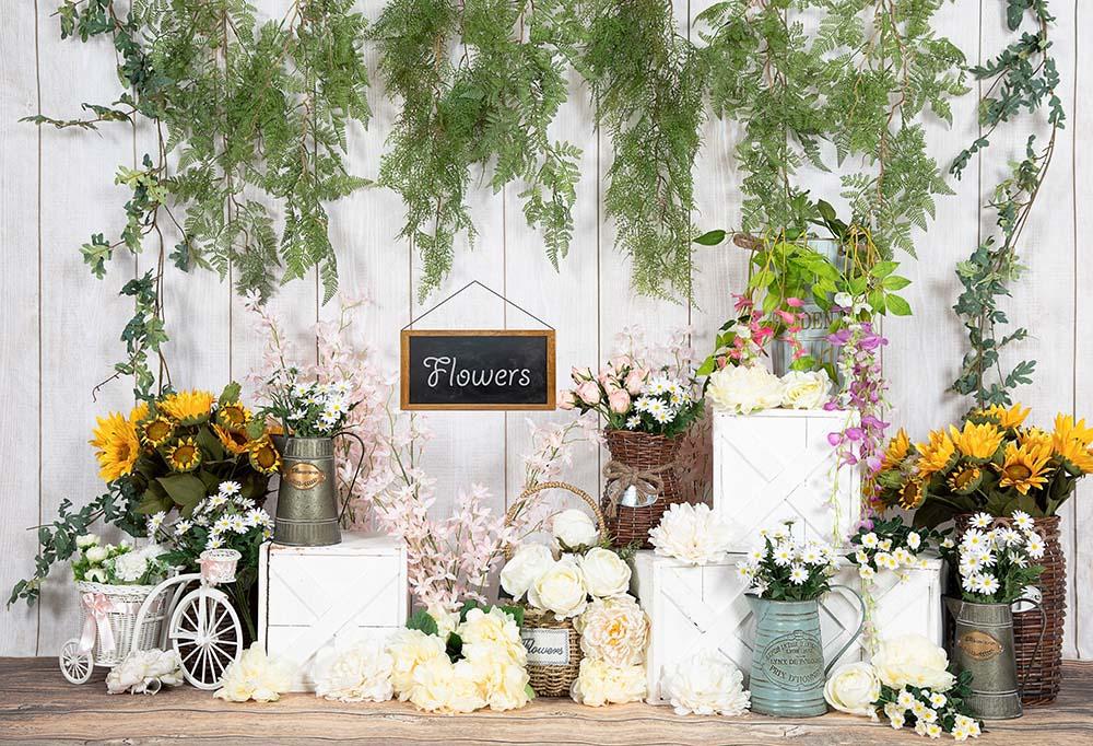 Kate Spring/mother's Day Flowers Shop Vine Backdrop Designed by Emetselch - Image 3