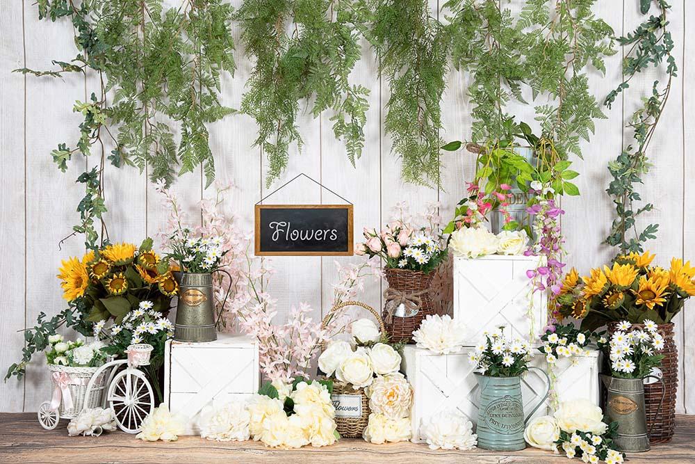 Kate Spring/mother's Day Flowers Shop Vine Backdrop Designed by Emetselch - Image 4