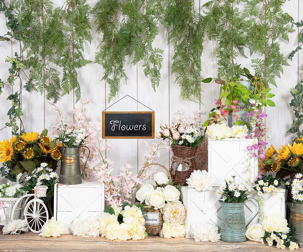 Kate Spring/mother's Day Flowers Shop Vine Backdrop Designed by Emetselch - Image 6