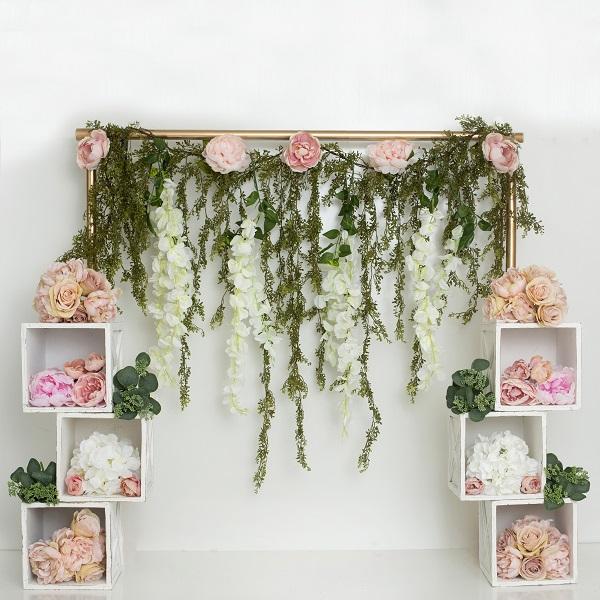 Kate Spring/Mother's Day Pink Floral Cube Backdrop Designed by Lisa B - Image 3