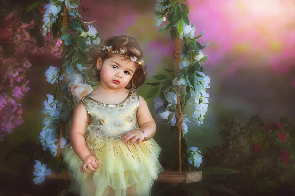 Kate Spring Pink Flowers Backdrop for Photography Designed by Lisa Granden - Image 3