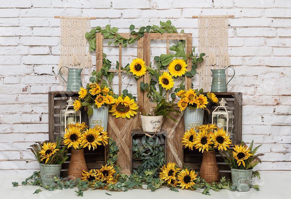 Kate Spring Sunflowers Backdrop Designed by Emetselch - Image 4