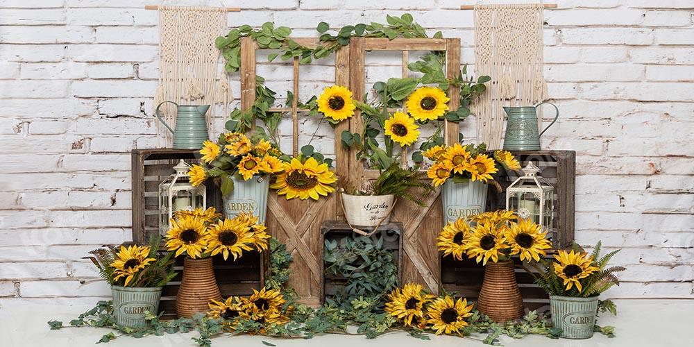 Kate Spring Sunflowers Backdrop Designed by Emetselch - Image 6
