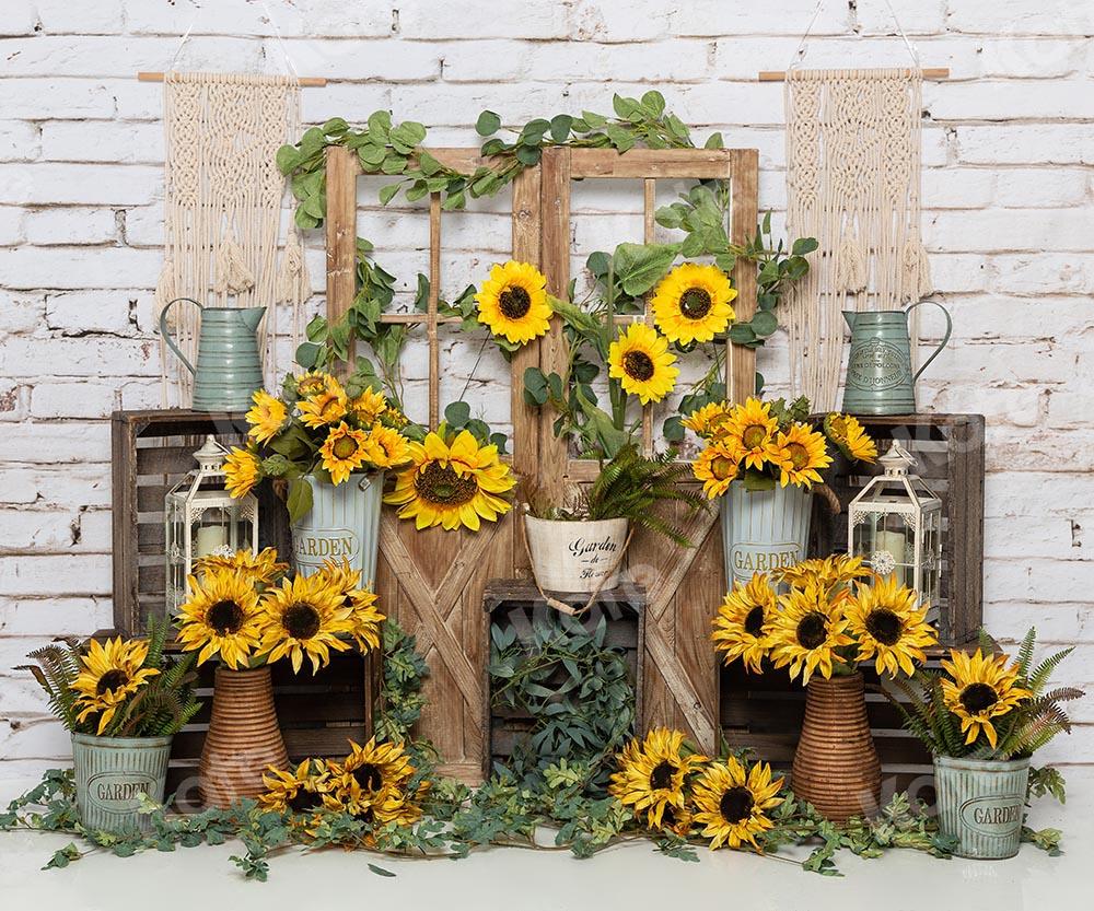 Kate Spring Sunflowers Backdrop Designed by Emetselch - Image 7