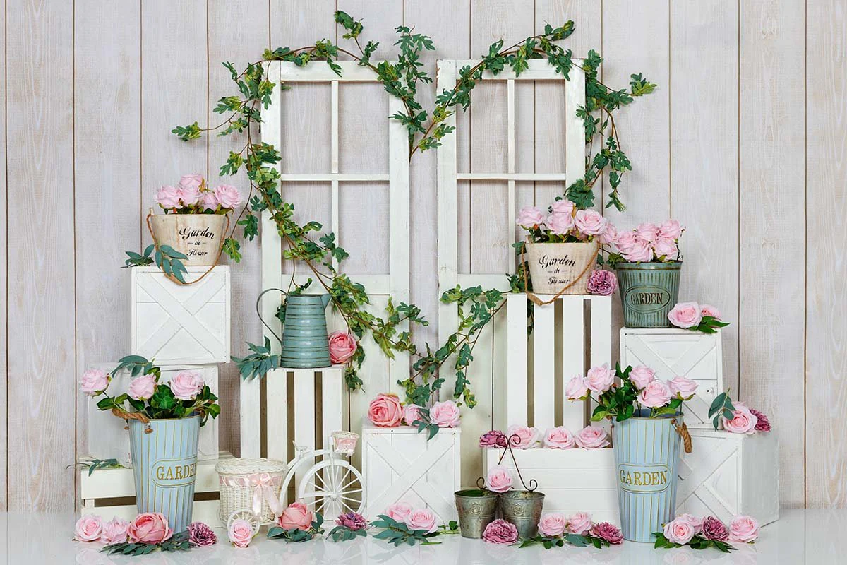 Kate Spring/valentine's Day Pink Rose Backdrop Designed by Emetselch - Image 2
