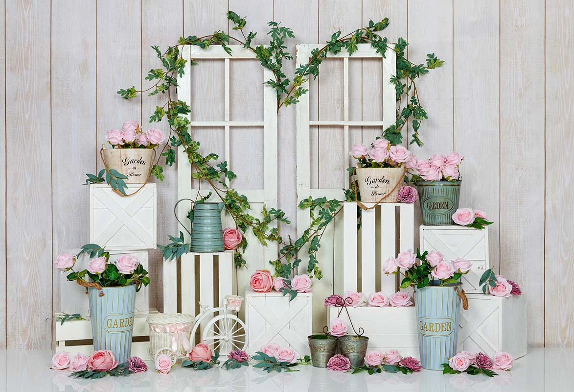 Kate Spring/valentine's Day Pink Rose Backdrop Designed by Emetselch - Image 4