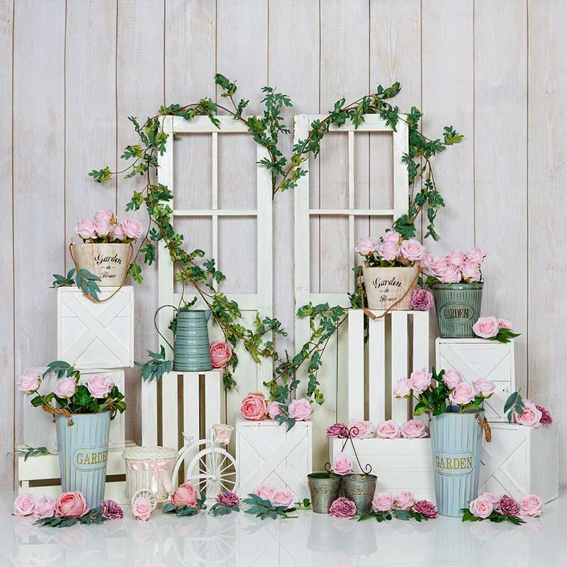 Kate Spring/valentine's Day Pink Rose Backdrop Designed by Emetselch - Image 5