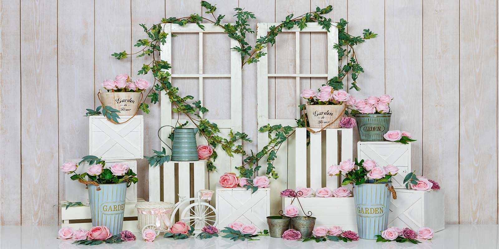 Kate Spring/valentine's Day Pink Rose Backdrop Designed by Emetselch - Image 6