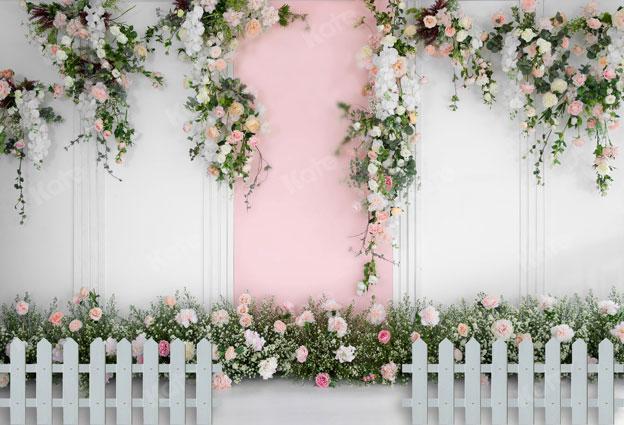 Kate Spring/wedding Roses Vine Wall Backdrop for Photography - Image 2