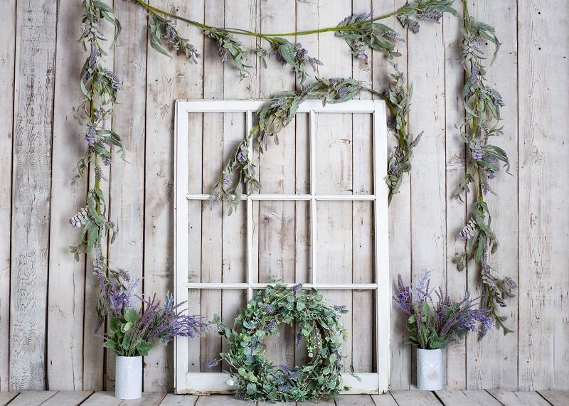 Kate Spring White Window Vine Wood Backdrop Designed by Rose Abbas - Image 3