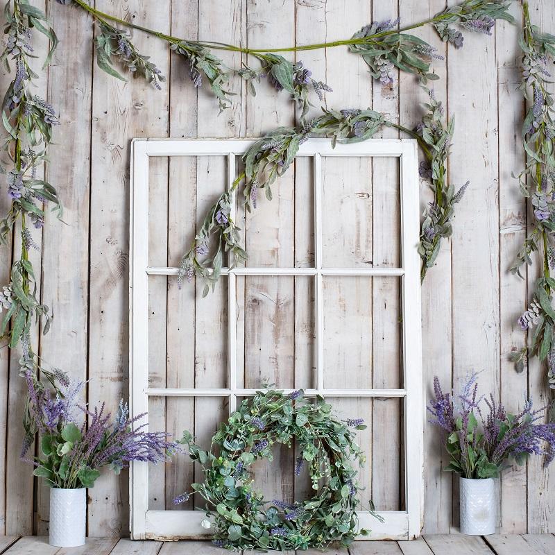 Kate Spring White Window Vine Wood Backdrop Designed by Rose Abbas - Image 5